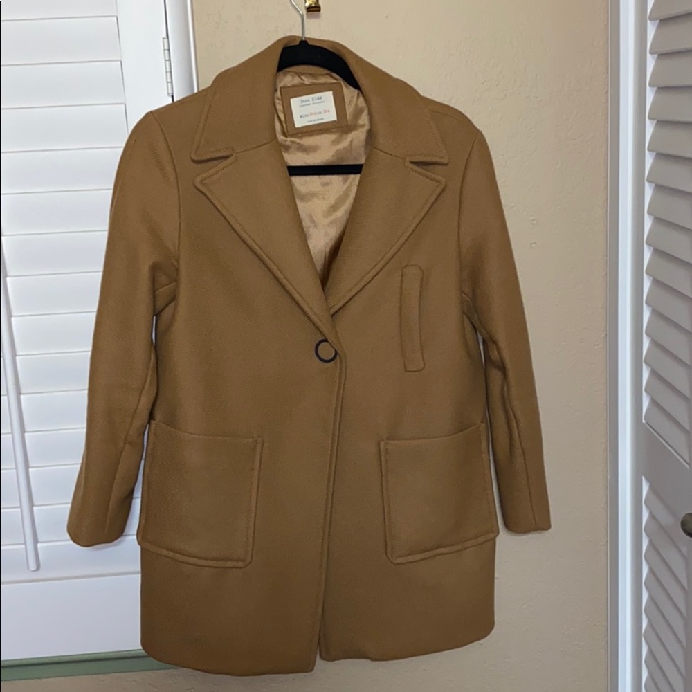 Zara Tan Snap Coat